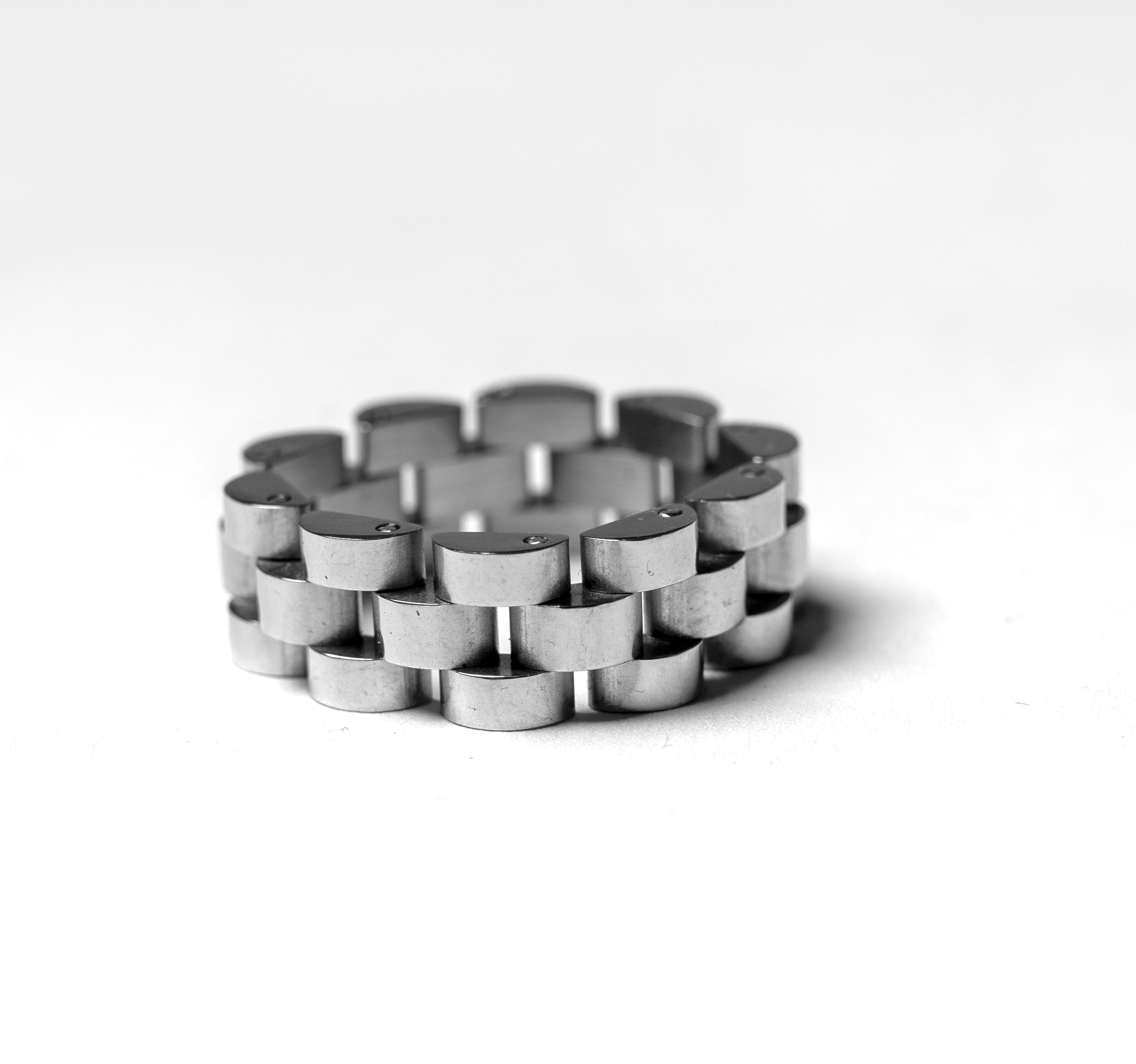 SCHAKELRING (FLEXIBEL). - ZILVER